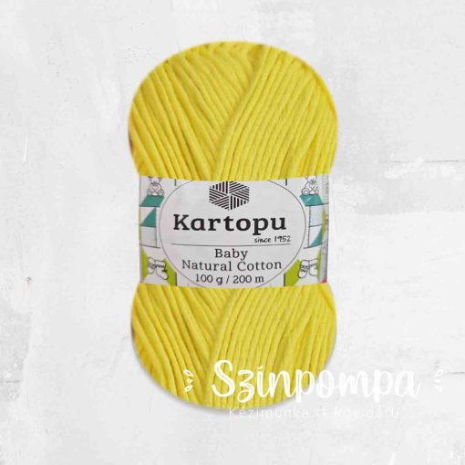 Kartopu Baby Natural Cotton - Citromsárga - 326